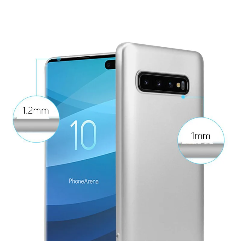 Cadorabo Hülle kompatibel mit Samsung Galaxy S10 PLUS Schutzhülle aus flexiblem TPU Silikon