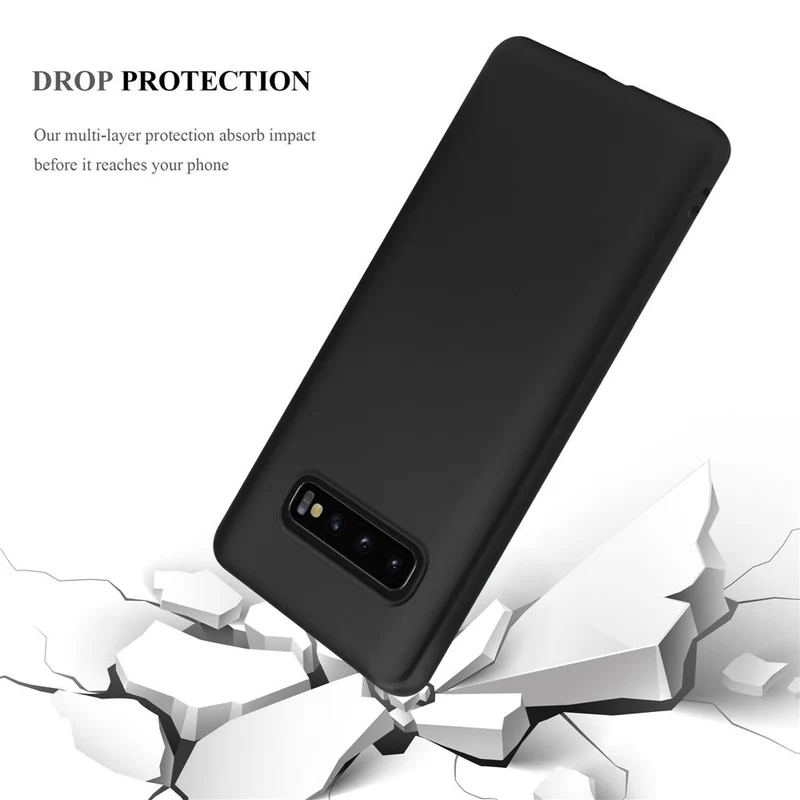 Cadorabo Hülle kompatibel mit Samsung Galaxy S10 4G Schutzhülle aus flexiblem TPU Silikon