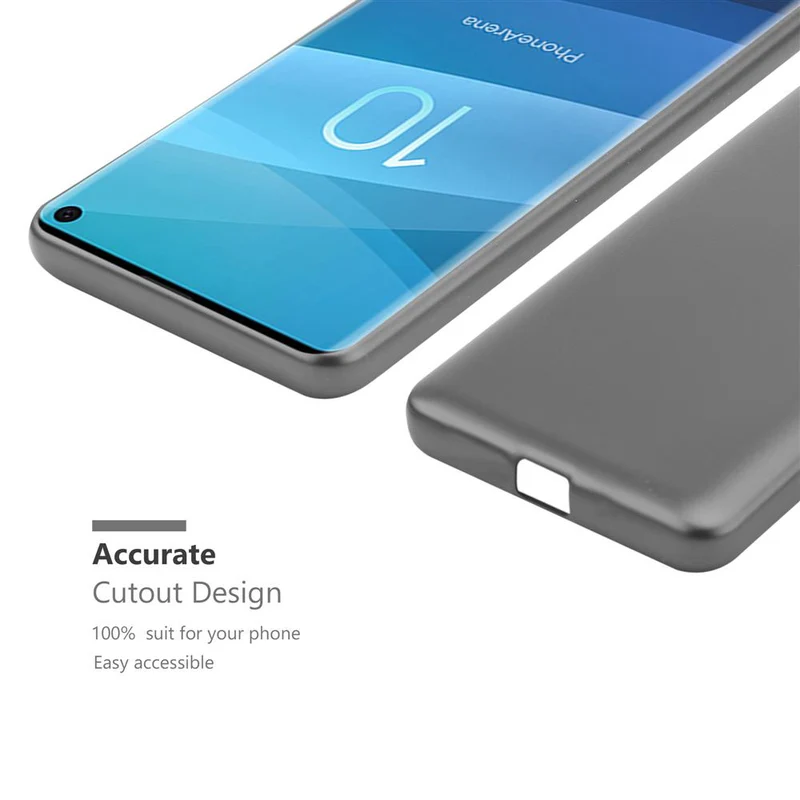 Cadorabo Hülle kompatibel mit Samsung Galaxy S10 4G Schutzhülle aus flexiblem TPU Silikon