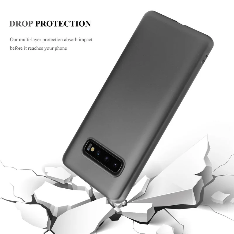 Cadorabo Hülle kompatibel mit Samsung Galaxy S10 4G Schutzhülle aus flexiblem TPU Silikon
