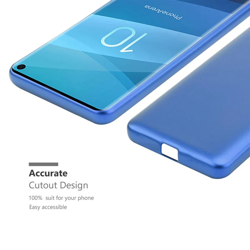 Cadorabo Hülle kompatibel mit Samsung Galaxy S10 4G Schutzhülle aus flexiblem TPU Silikon