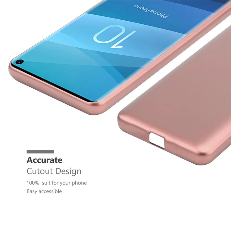 Cadorabo Hülle kompatibel mit Samsung Galaxy S10 4G Schutzhülle aus flexiblem TPU Silikon