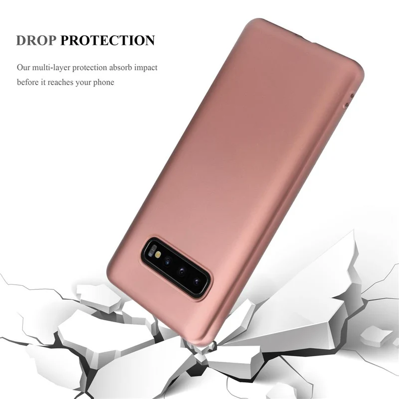 Cadorabo Hülle kompatibel mit Samsung Galaxy S10 4G Schutzhülle aus flexiblem TPU Silikon