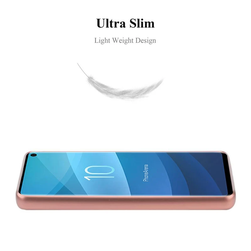 Cadorabo Hülle kompatibel mit Samsung Galaxy S10 4G Schutzhülle aus flexiblem TPU Silikon
