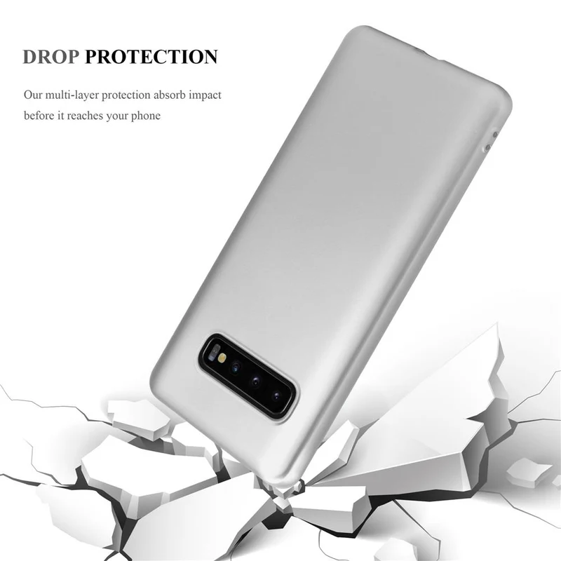 Cadorabo Hülle kompatibel mit Samsung Galaxy S10 4G Schutzhülle aus flexiblem TPU Silikon