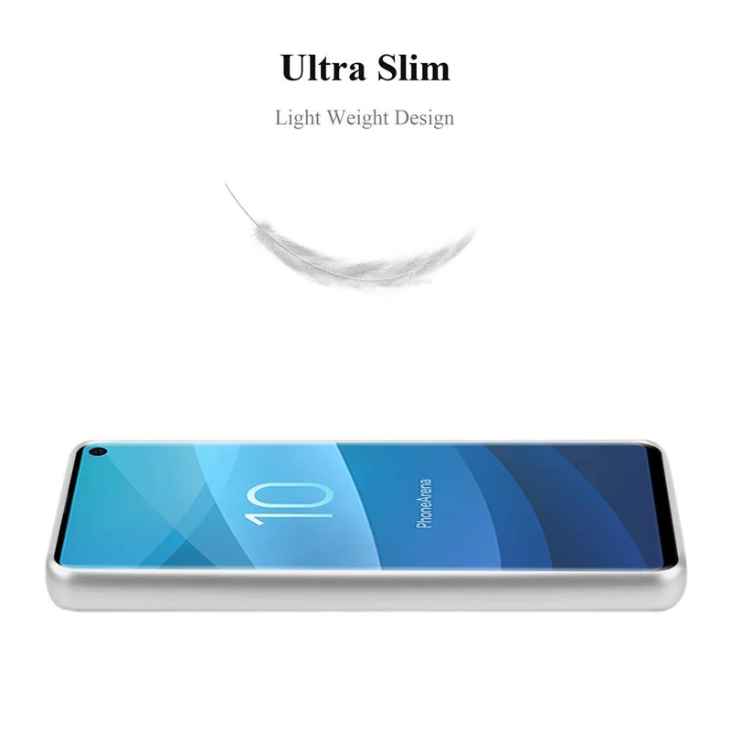 Cadorabo Hülle kompatibel mit Samsung Galaxy S10 4G Schutzhülle aus flexiblem TPU Silikon