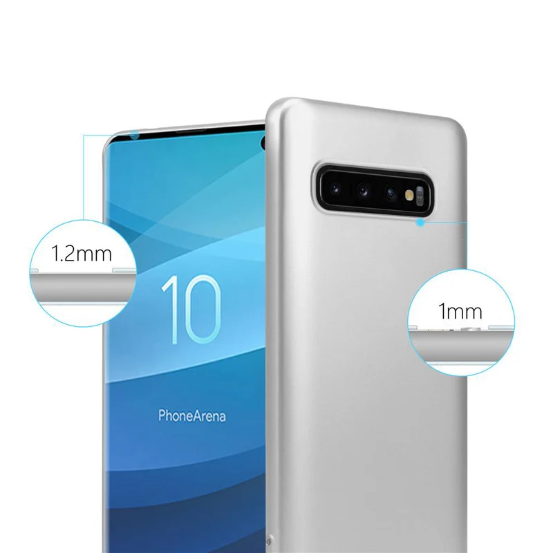 Cadorabo Hülle kompatibel mit Samsung Galaxy S10 4G Schutzhülle aus flexiblem TPU Silikon
