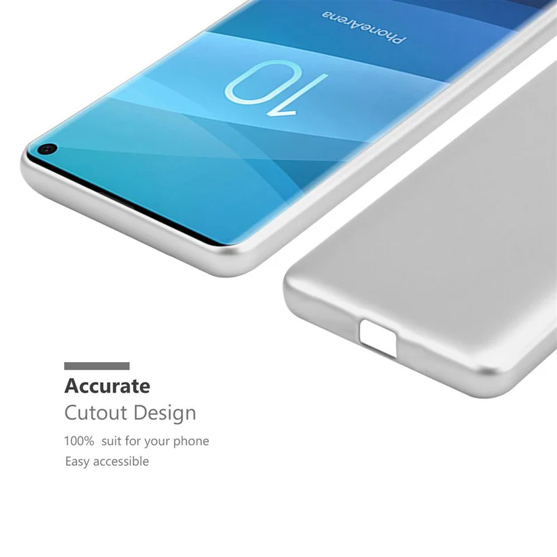 Cadorabo Hülle kompatibel mit Samsung Galaxy S10 4G Schutzhülle aus flexiblem TPU Silikon