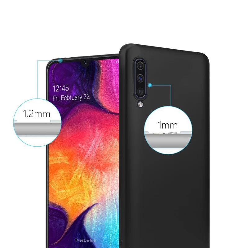 Cadorabo Hülle kompatibel mit Samsung Galaxy A50 4G / A50s / A30s Schutzhülle aus flexiblem TPU Silikon