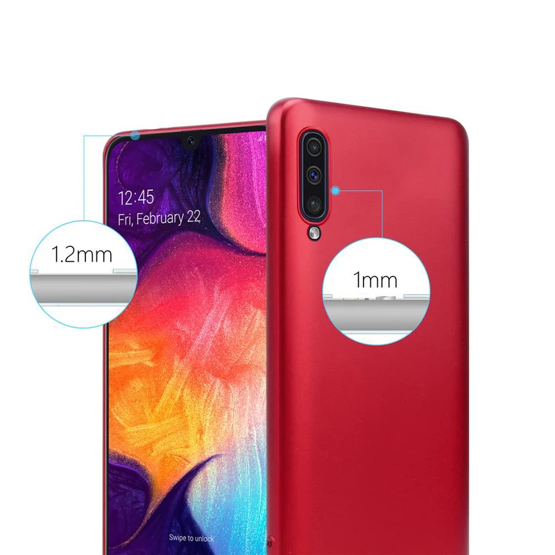 Cadorabo Hülle kompatibel mit Samsung Galaxy A50 4G / A50s / A30s Schutzhülle aus flexiblem TPU Silikon