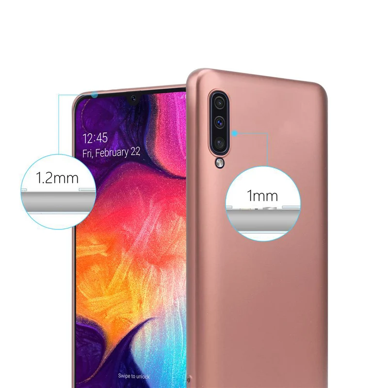 Cadorabo Hülle kompatibel mit Samsung Galaxy A50 4G / A50s / A30s Schutzhülle aus flexiblem TPU Silikon