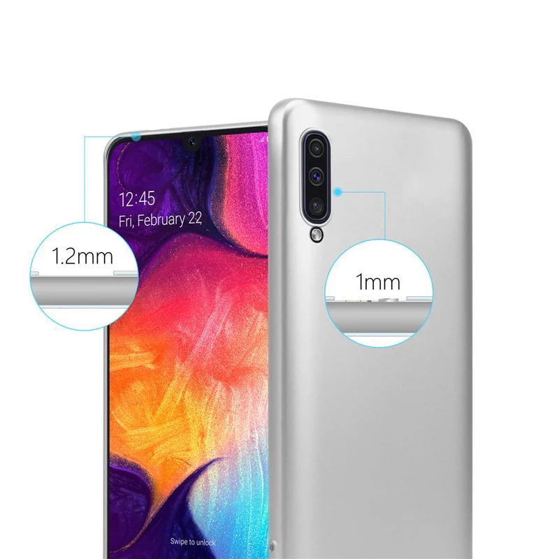Cadorabo Hülle kompatibel mit Samsung Galaxy A50 4G / A50s / A30s Schutzhülle aus flexiblem TPU Silikon