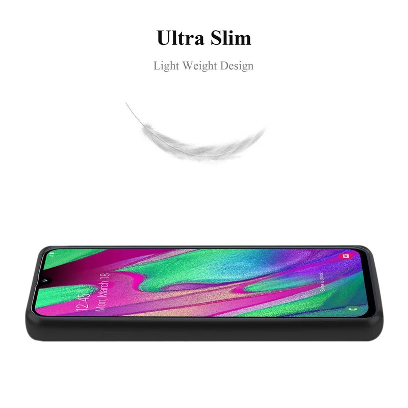 Cadorabo Hülle kompatibel mit Samsung Galaxy A40 Schutzhülle aus flexiblem TPU Silikon