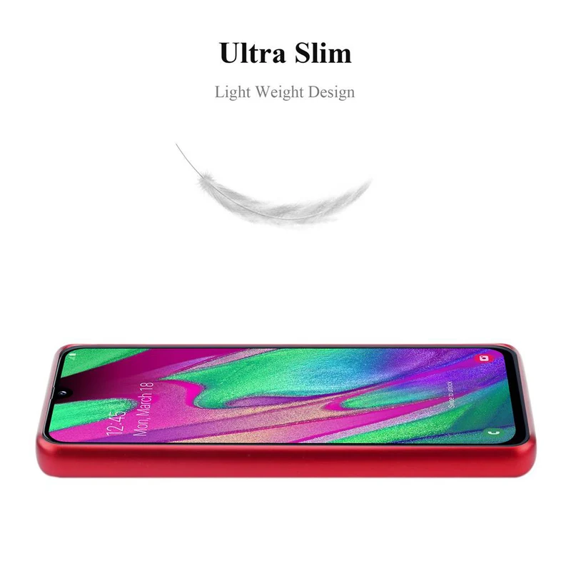 Cadorabo Hülle kompatibel mit Samsung Galaxy A40 Schutzhülle aus flexiblem TPU Silikon