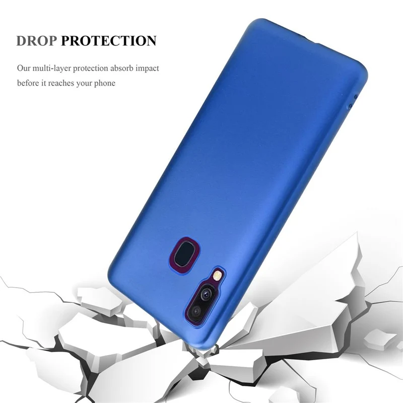 Cadorabo Hülle kompatibel mit Samsung Galaxy A40 Schutzhülle aus flexiblem TPU Silikon