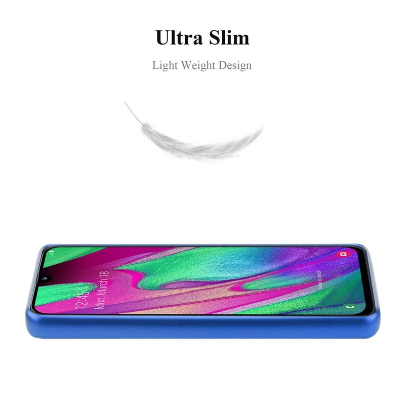 Cadorabo Hülle kompatibel mit Samsung Galaxy A40 Schutzhülle aus flexiblem TPU Silikon