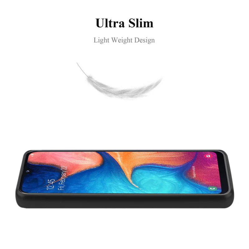 Cadorabo Hülle kompatibel mit Samsung Galaxy A10e / A20e Schutzhülle aus flexiblem TPU Silikon