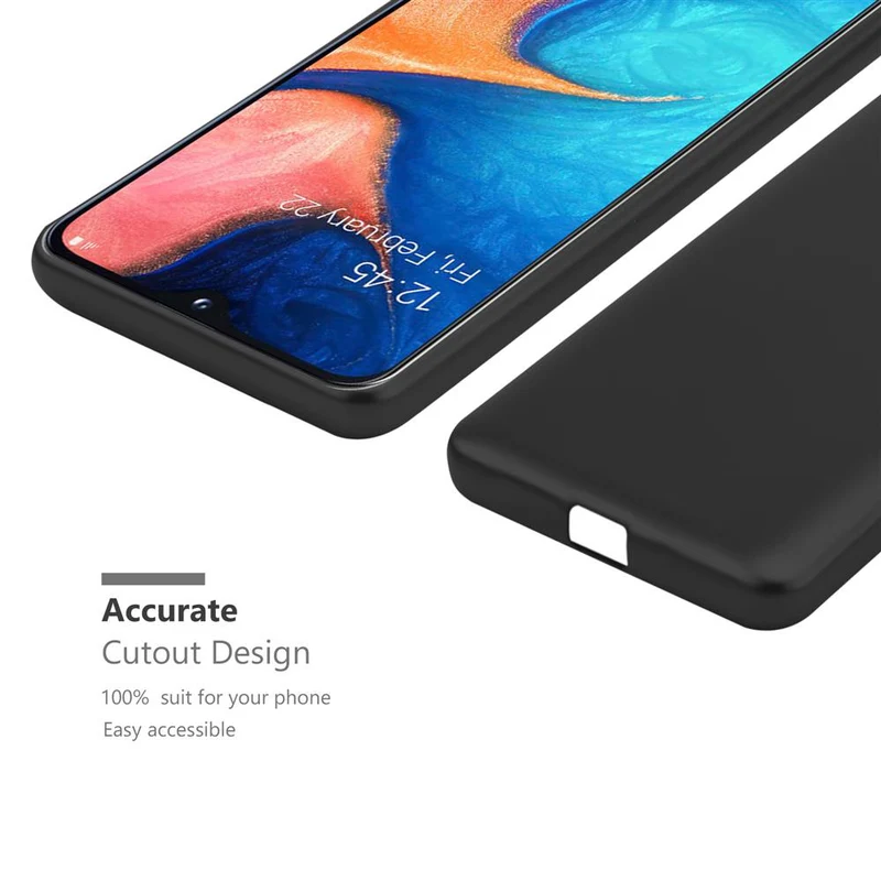 Cadorabo Hülle kompatibel mit Samsung Galaxy A10e / A20e Schutzhülle aus flexiblem TPU Silikon