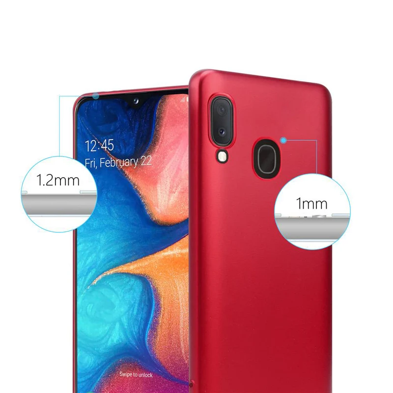 Cadorabo Hülle kompatibel mit Samsung Galaxy A10e / A20e Schutzhülle aus flexiblem TPU Silikon