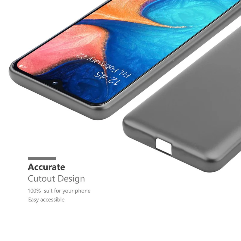 Cadorabo Hülle kompatibel mit Samsung Galaxy A10e / A20e Schutzhülle aus flexiblem TPU Silikon