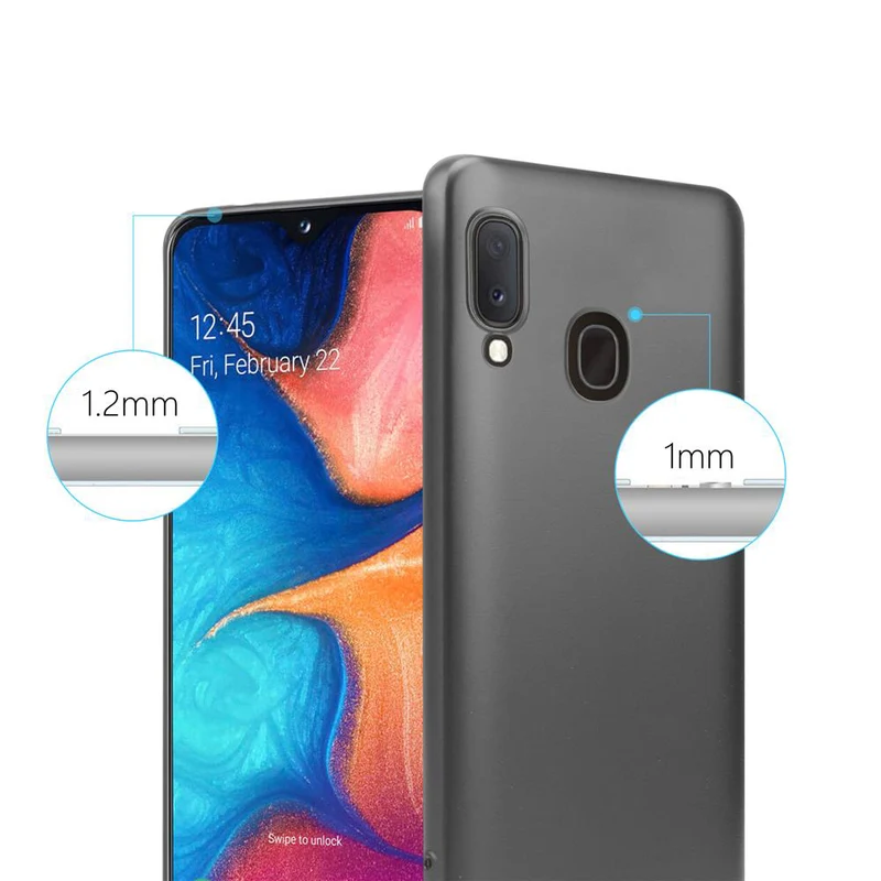 Cadorabo Hülle kompatibel mit Samsung Galaxy A10e / A20e Schutzhülle aus flexiblem TPU Silikon