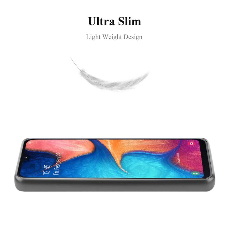 Cadorabo Hülle kompatibel mit Samsung Galaxy A10e / A20e Schutzhülle aus flexiblem TPU Silikon