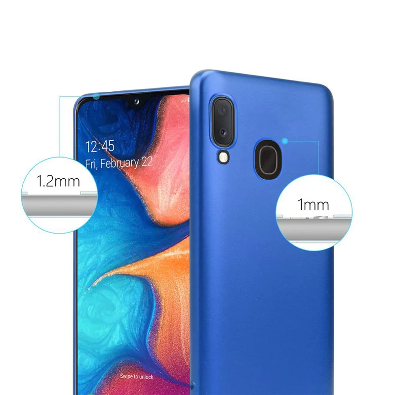 Cadorabo Hülle kompatibel mit Samsung Galaxy A10e / A20e Schutzhülle aus flexiblem TPU Silikon