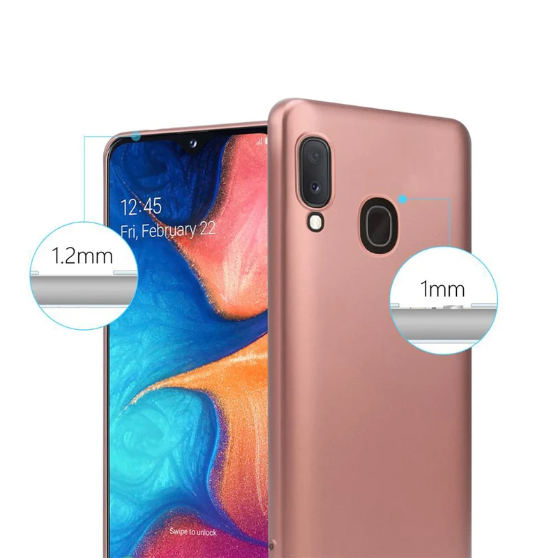 Cadorabo Hülle kompatibel mit Samsung Galaxy A10e / A20e Schutzhülle aus flexiblem TPU Silikon