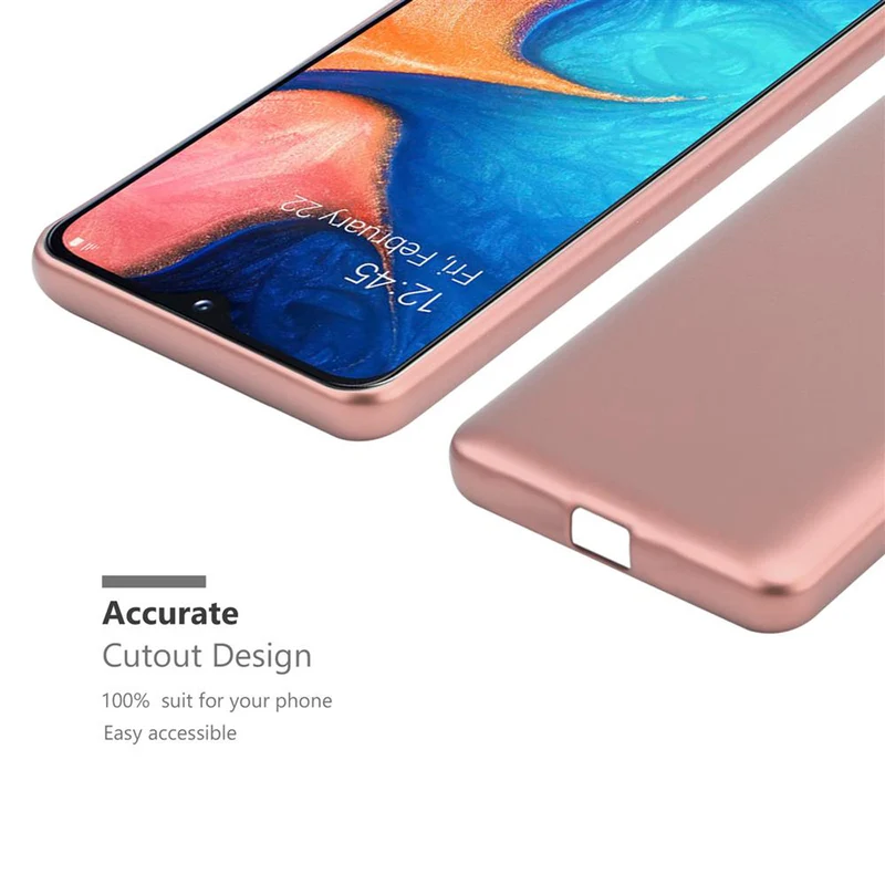 Cadorabo Hülle kompatibel mit Samsung Galaxy A10e / A20e Schutzhülle aus flexiblem TPU Silikon