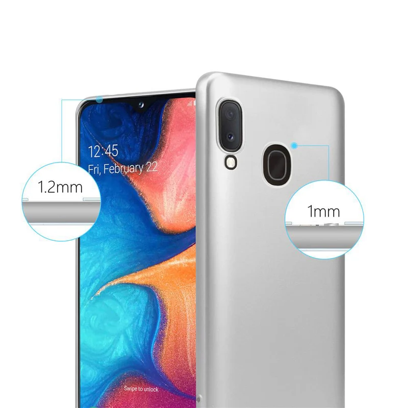 Cadorabo Hülle kompatibel mit Samsung Galaxy A10e / A20e Schutzhülle aus flexiblem TPU Silikon