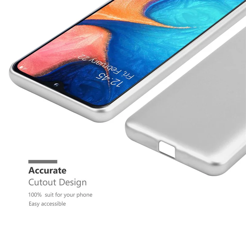 Cadorabo Hülle kompatibel mit Samsung Galaxy A10e / A20e Schutzhülle aus flexiblem TPU Silikon