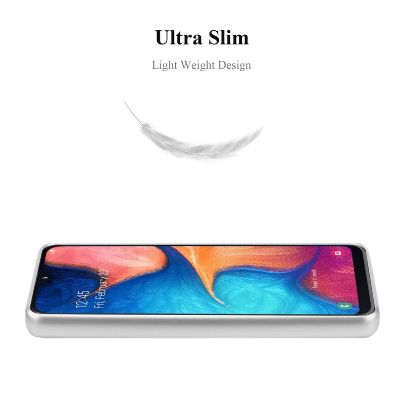 Cadorabo Hülle kompatibel mit Samsung Galaxy A10e / A20e Schutzhülle aus flexiblem TPU Silikon