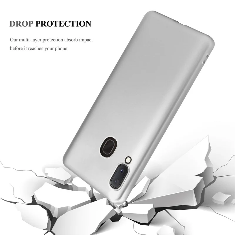 Cadorabo Hülle kompatibel mit Samsung Galaxy A10e / A20e Schutzhülle aus flexiblem TPU Silikon