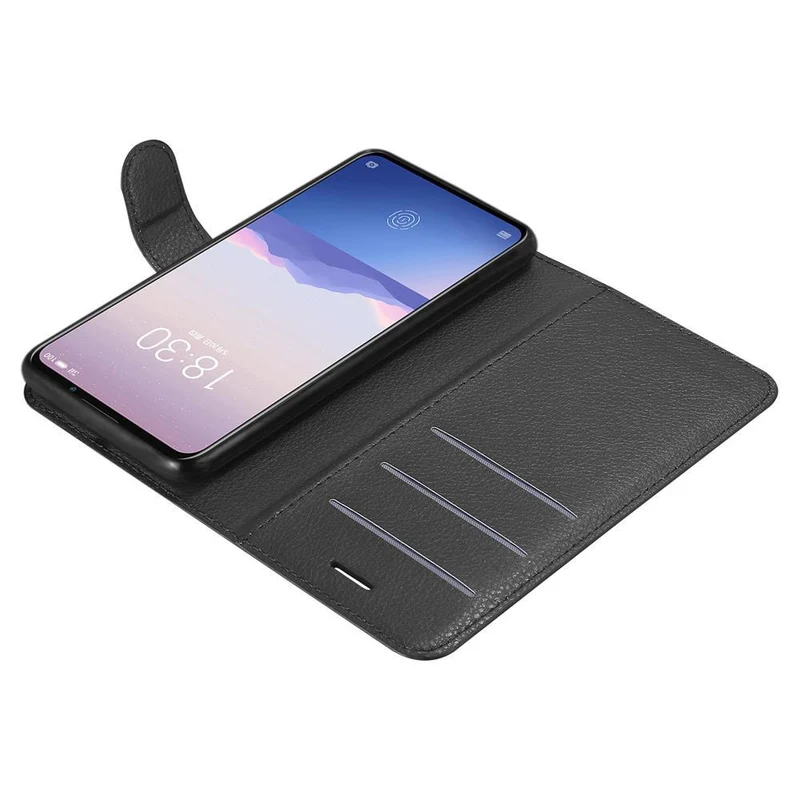Cadorabo Hülle kompatibel mit MEIZU 16Xs Schutzhülle mit Magnetverschluss, Standfunktion und Kartenfach