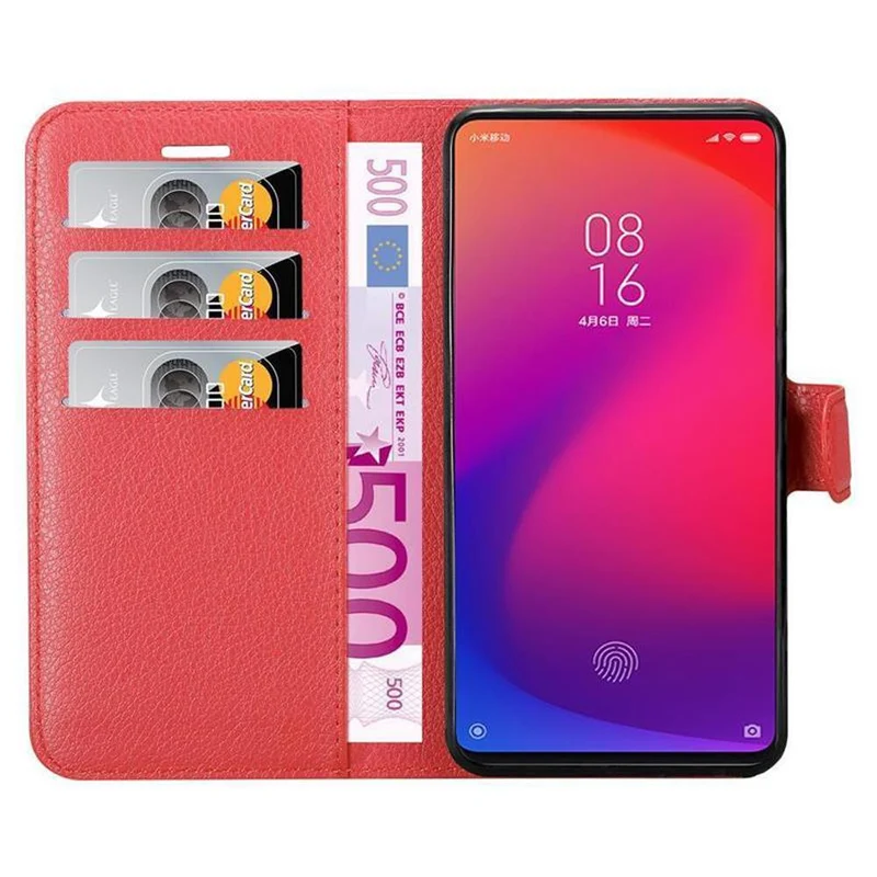 Cadorabo Hülle kompatibel mit Xiaomi Mi 9T / Mi 9T PRO / RedMi K20 / RedMi K20 PRO Schutzhülle mit Magnetverschluss, Standfunktion und Kartenfach