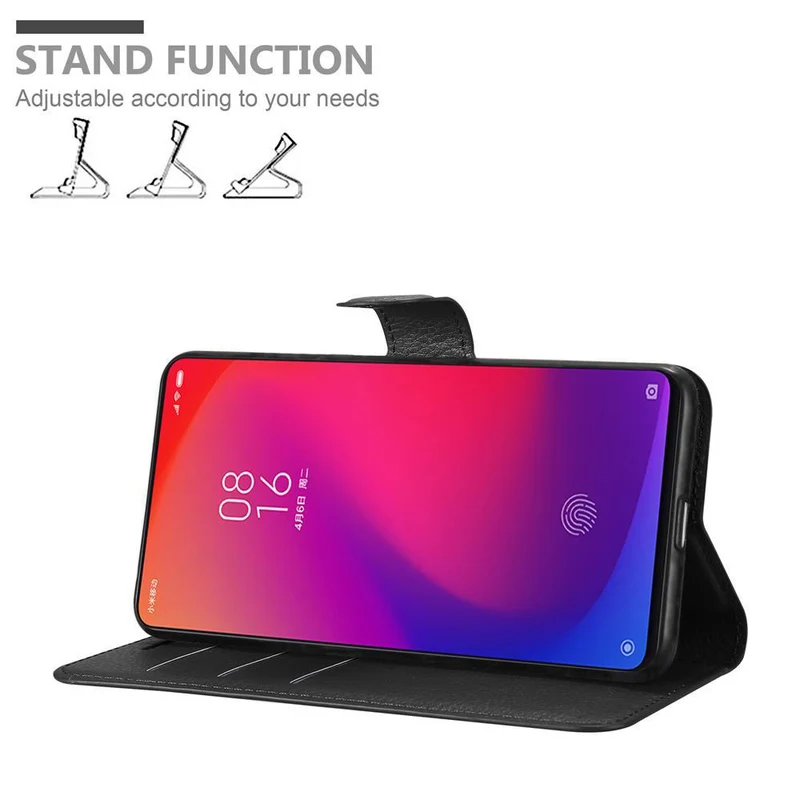 Cadorabo Hülle kompatibel mit Xiaomi Mi 9T / Mi 9T PRO / RedMi K20 / RedMi K20 PRO Schutzhülle mit Magnetverschluss, Standfunktion und Kartenfach