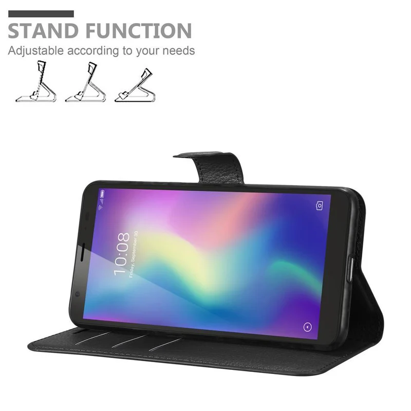Cadorabo Hülle kompatibel mit ZTE Blade A5 2019 Schutzhülle mit Magnetverschluss, Standfunktion und Kartenfach