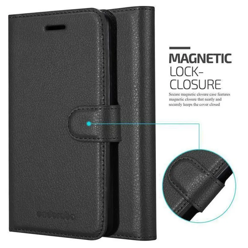 Cadorabo Hülle kompatibel mit ZTE Blade A5 2019 Schutzhülle mit Magnetverschluss, Standfunktion und Kartenfach
