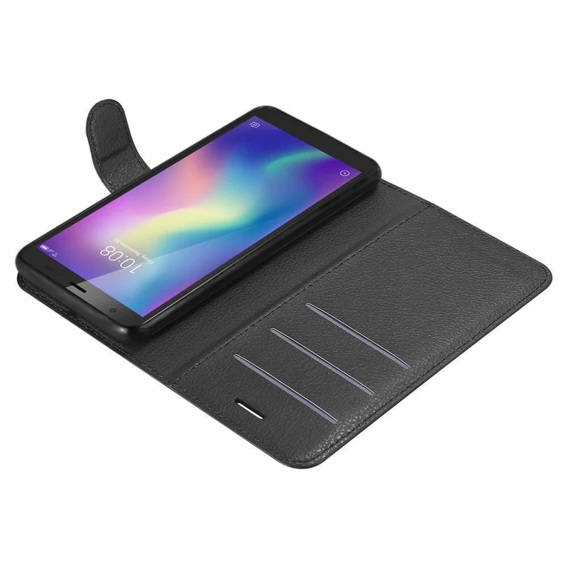 Cadorabo Hülle kompatibel mit ZTE Blade A5 2019 Schutzhülle mit Magnetverschluss, Standfunktion und Kartenfach
