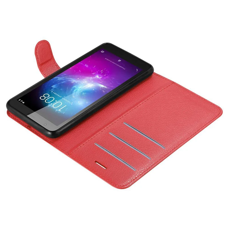 Cadorabo Hülle kompatibel mit ZTE Blade A3 2019 Schutzhülle mit Magnetverschluss, Standfunktion und Kartenfach