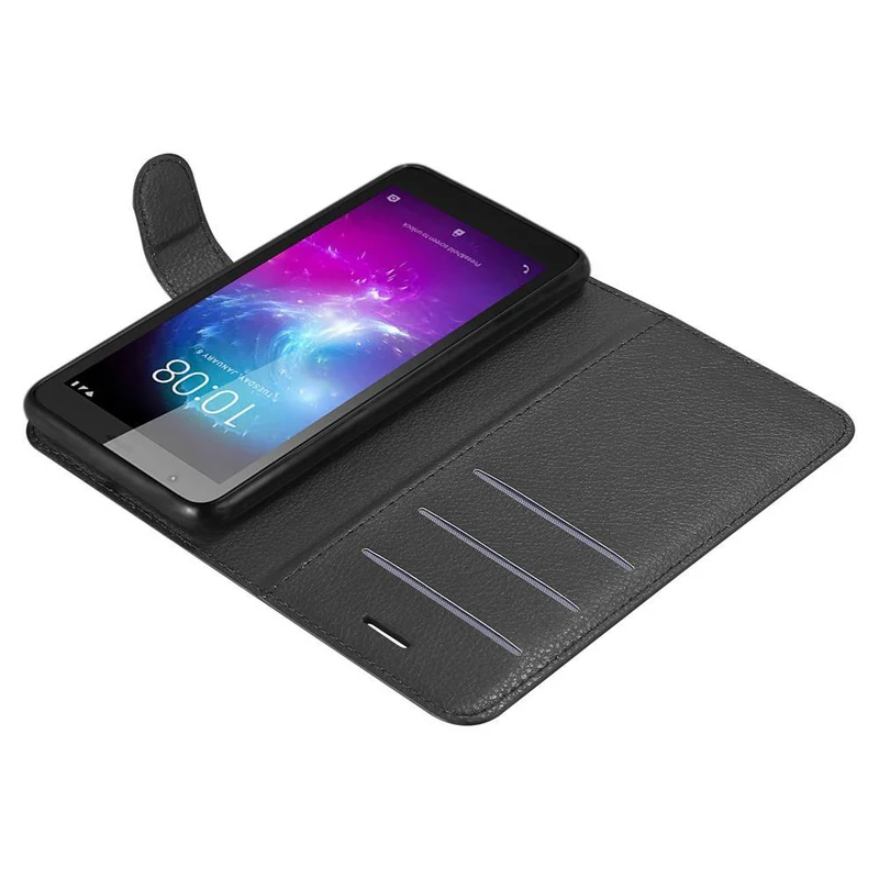 Cadorabo Hülle kompatibel mit ZTE Blade A3 2019 Schutzhülle mit Magnetverschluss, Standfunktion und Kartenfach