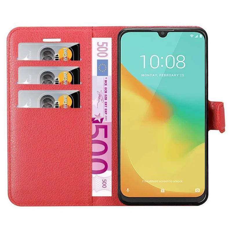 Cadorabo Hülle kompatibel mit ZTE Blade V10 VITA Schutzhülle mit Magnetverschluss, Standfunktion und Kartenfach