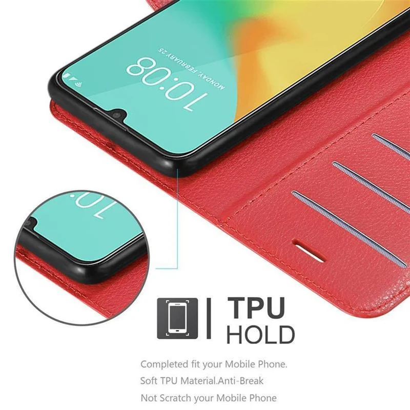 Cadorabo Hülle kompatibel mit ZTE Blade V10 VITA Schutzhülle mit Magnetverschluss, Standfunktion und Kartenfach