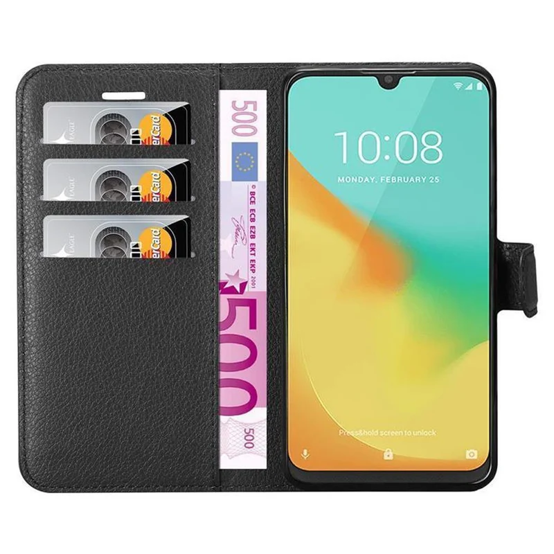 Cadorabo Hülle kompatibel mit ZTE Blade V10 VITA Schutzhülle mit Magnetverschluss, Standfunktion und Kartenfach