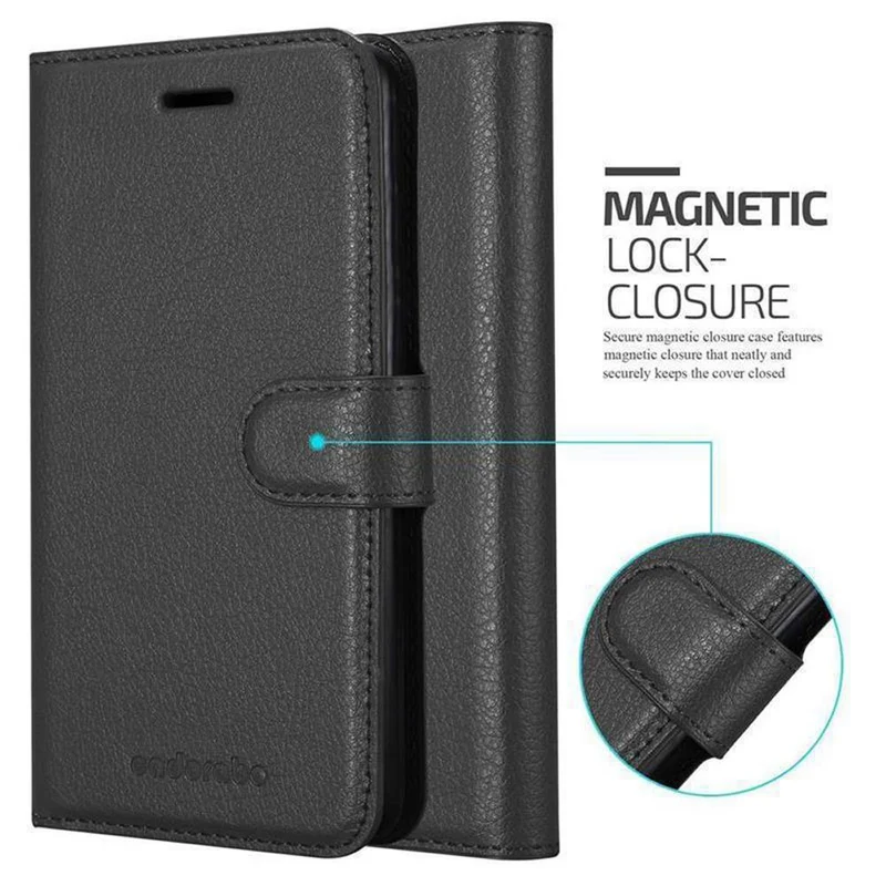Cadorabo Hülle kompatibel mit Asus ZenFone MAX PRO M1 (6 Zoll) Schutzhülle mit Magnetverschluss, Standfunktion und Kartenfach
