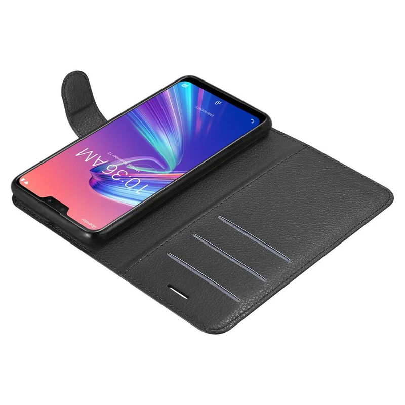 Cadorabo Hülle kompatibel mit Asus ZenFone MAX PRO M2 (6.3 Zoll) Schutzhülle mit Magnetverschluss, Standfunktion und Kartenfach