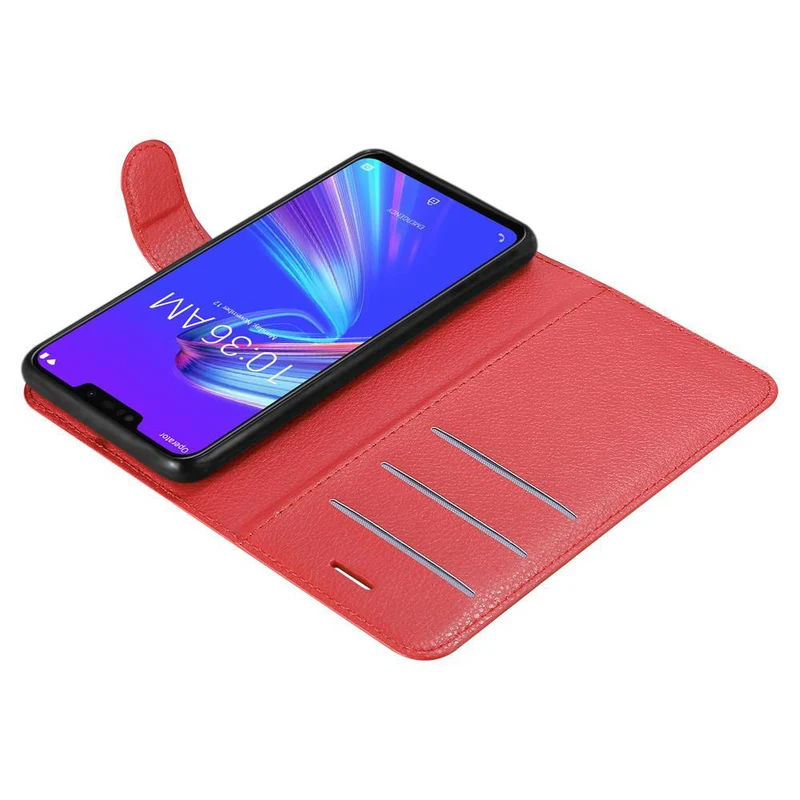 Cadorabo Hülle kompatibel mit Asus ZenFone MAX M2 Schutzhülle mit Magnetverschluss, Standfunktion und Kartenfach