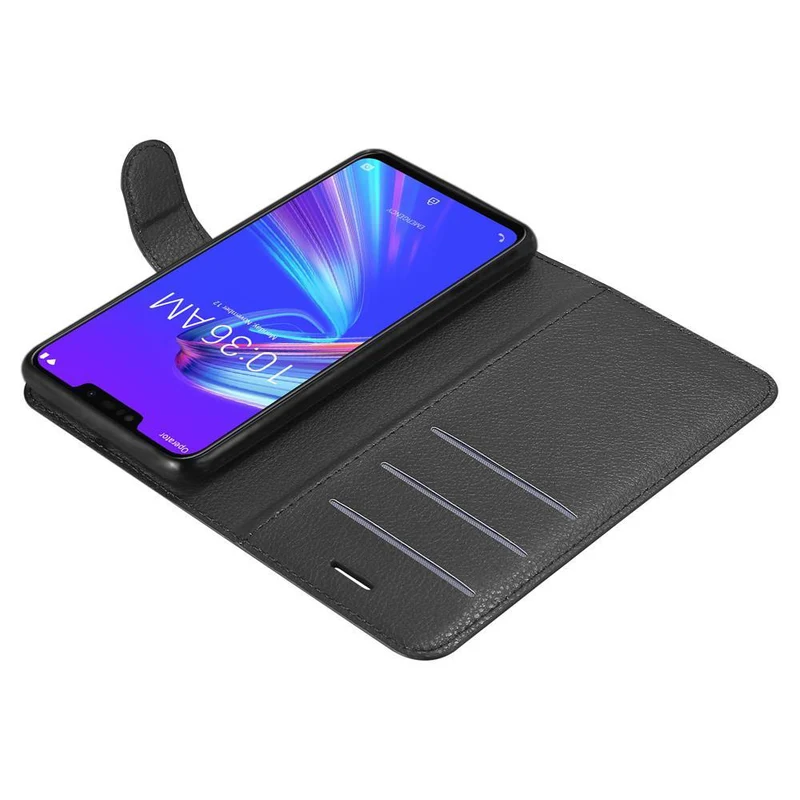 Cadorabo Hülle kompatibel mit Asus ZenFone MAX M2 Schutzhülle mit Magnetverschluss, Standfunktion und Kartenfach