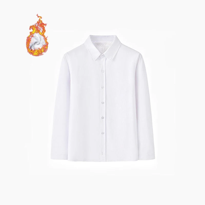 Damen Elegantes Langarmhemd mit weicher Innenseite Drune