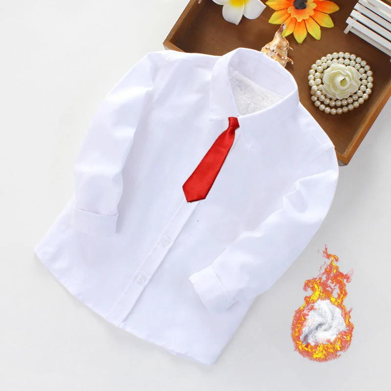 Damen Elegantes Langarmhemd mit weicher Innenseite Drune